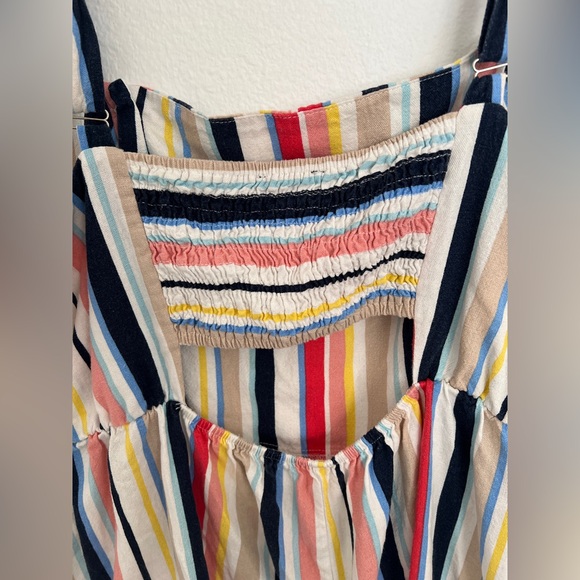 Forever 21 Women’s Striped Romper 2X Multicolor Rainbow Buttons Plus Size - Picture 6 of 12